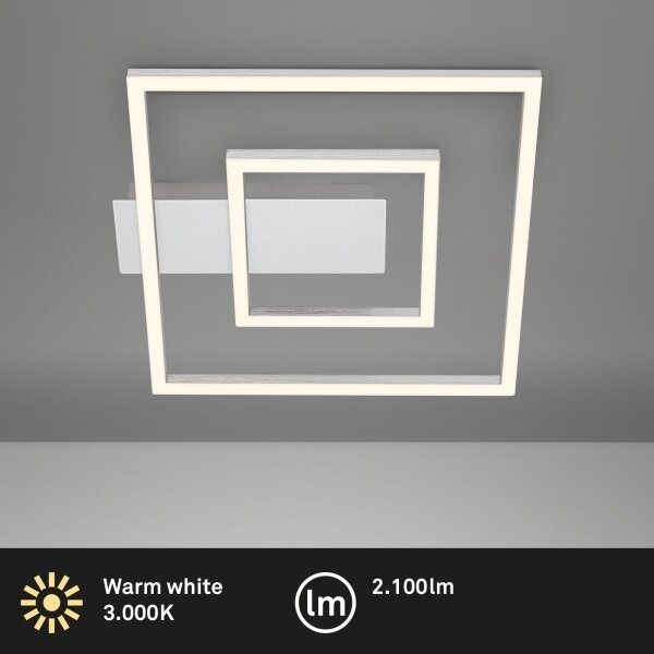 Briloner - LED Stropné svietidlo FRAME LED/22W/230V 3000K 30x32 cm matný chróm