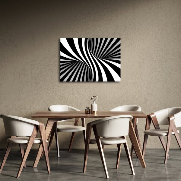 Abstraktní obraz so zebrymi pruhmi (70x50 cm)