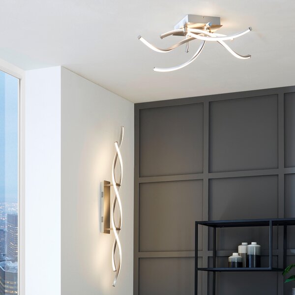 STROPNÉ LED SVIETIDLO, 78/78/17 cm - Interiérové svietidlá