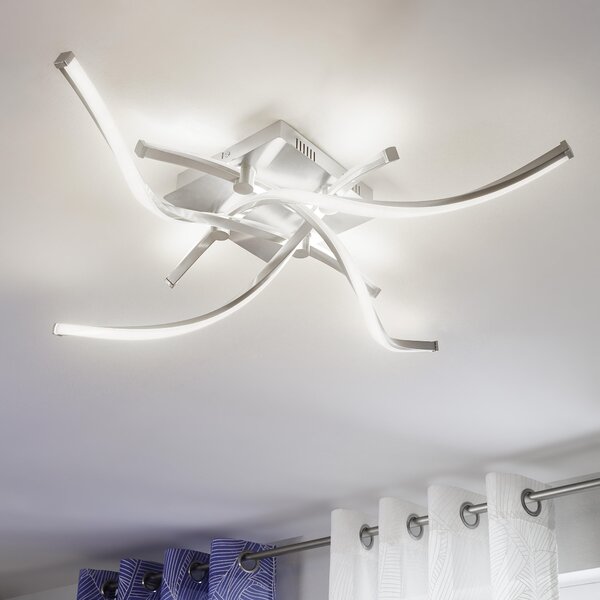 STROPNÉ LED SVIETIDLO, 78/78/17 cm - Interiérové svietidlá