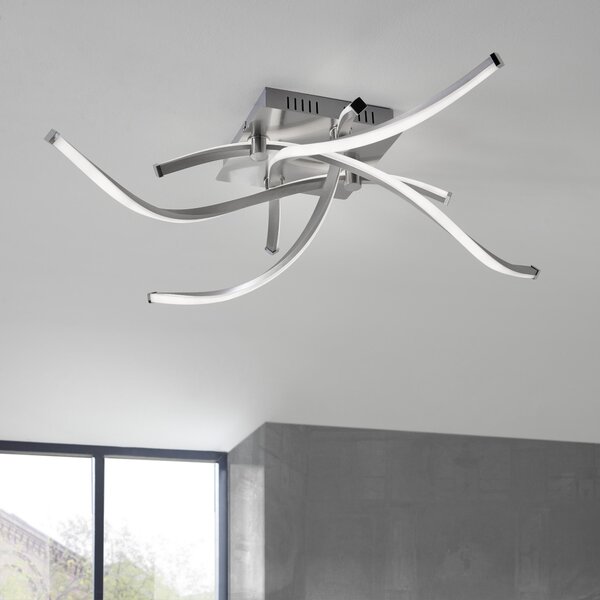 STROPNÉ LED SVIETIDLO, 78/78/17 cm - Interiérové svietidlá
