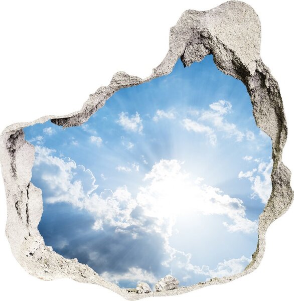 Nálepka 3D diera na stenu Mraky na oblohe nd-p-85315941