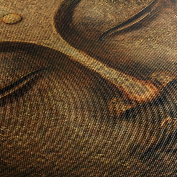 Obraz sochy s detailom tváre (90x60 cm)