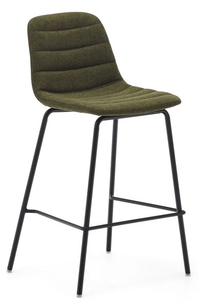 Tmavozelené barové stoličky v súprave 2 ks 92,5 cm Zunilda – Kave Home