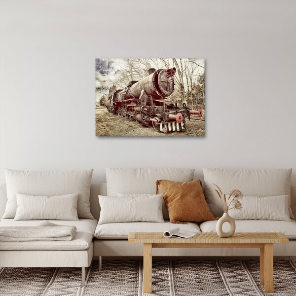 Historický obraz lokomotívy (70x50 cm)