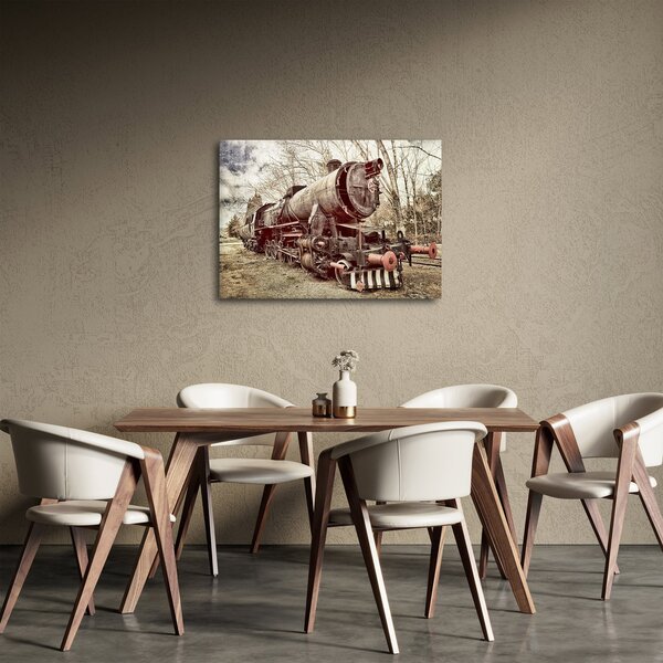 Historický obraz lokomotívy (70x50 cm)