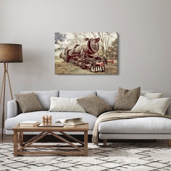 Historický obraz lokomotívy (90x60 cm)