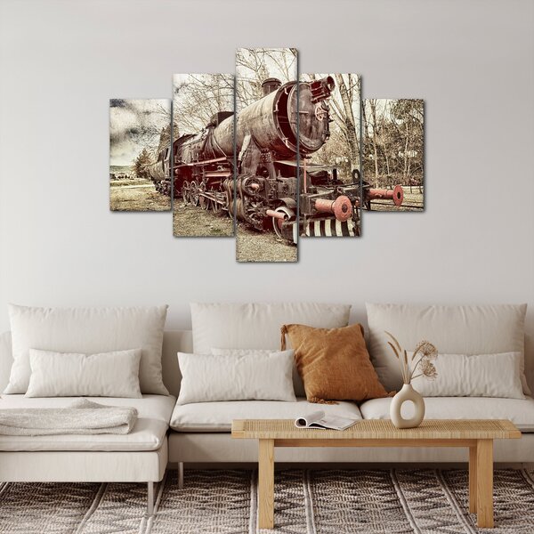 Historický obraz lokomotívy (150x105 cm)