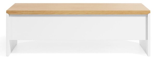 Konferenčný stolík v dekore duba v bielo–prírodnej farbe 60x110 cm Abilen – Kave Home