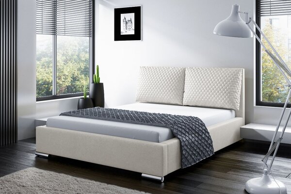 Praktická posteľ s vankúšmi 140x200 DUBAI - béžová