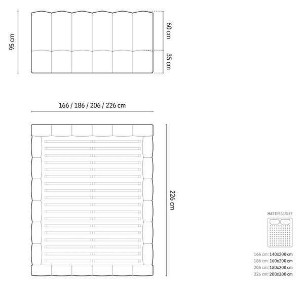 Ružová čalúnená dvojlôžková posteľ s úložným priestorom s roštom 160x200 cm Lupine – Micadoni