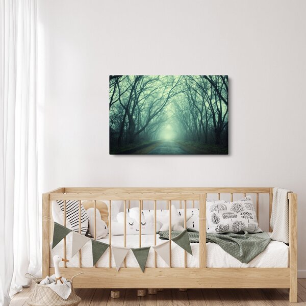 Obraz - Cesta s alejou stromov (90x60 cm)