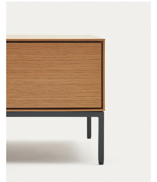 TV stolík v dekore duba v prírodnej farbe 195x35 cm Vedrana – Kave Home