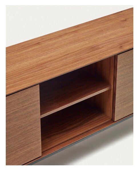 TV stolík v dekore orecha v prírodnej farbe 195x55 cm Vedrana – Kave Home