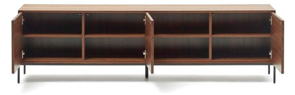 TV stolík v dekore orecha v prírodnej farbe 195x55 cm Vedrana – Kave Home
