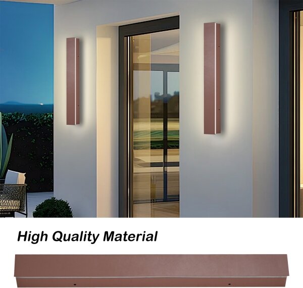 Brilagi - LED vonkajšie nástenné svietidlo LINEAR LED/12W/230V 3000K IP65 50 cm hnedé CRI 90