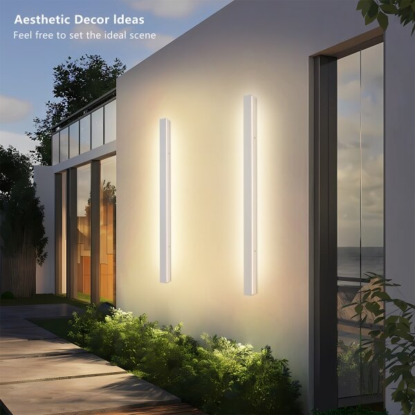 Brilagi - LED vonkajšie nástenné svietidlo LINEAR LED/22W/230V 3000K IP65 100 cm biele CRI 90