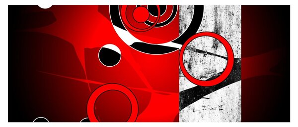Obraz abstrakcie (120x50 cm)