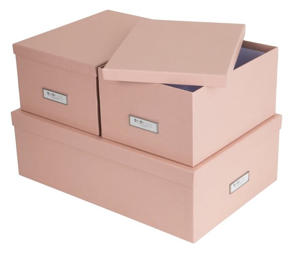 Kartónové úložné boxy v súprave 3 ks s vekom Inge – Bigso Box of Sweden