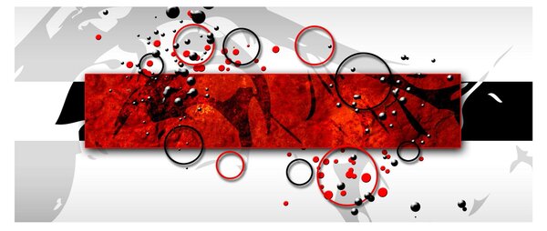 Obraz abstrakcie (120x50 cm)
