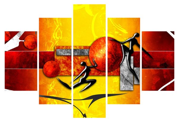 Obraz - Maľba ľudskosti (150x105 cm)