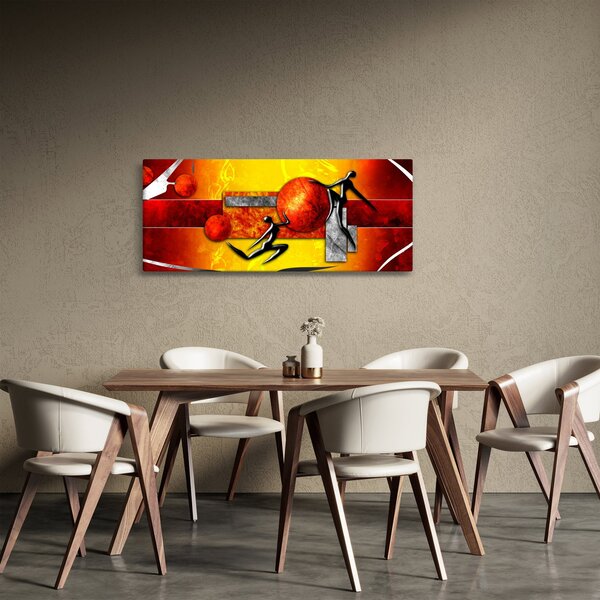 Obraz - Maľba ľudskosti (120x50 cm)