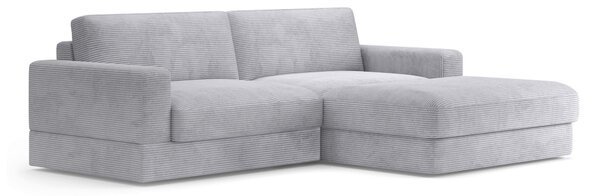 ROHOVÁ SEDAČKA, textil, strieborná Sit & More - Sedačky, Online Only