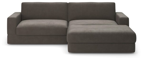 ROHOVÁ SEDAČKA, textil, grafitová Sit & More - Sedačky, Online Only
