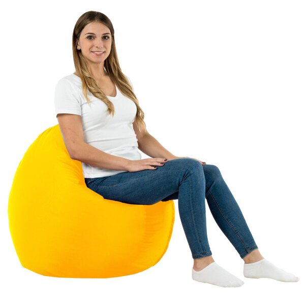 Vankúš na sedenie MONACO žltý nylon