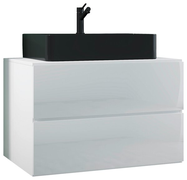 SKRINKA S UMÝVADLOM, biela, biela, 81 cm MID.YOU - Kúpeľňové skrinky, Online Only