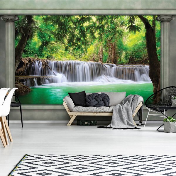 Fototapeta - Čarovný vodopád (152,5x104 cm)