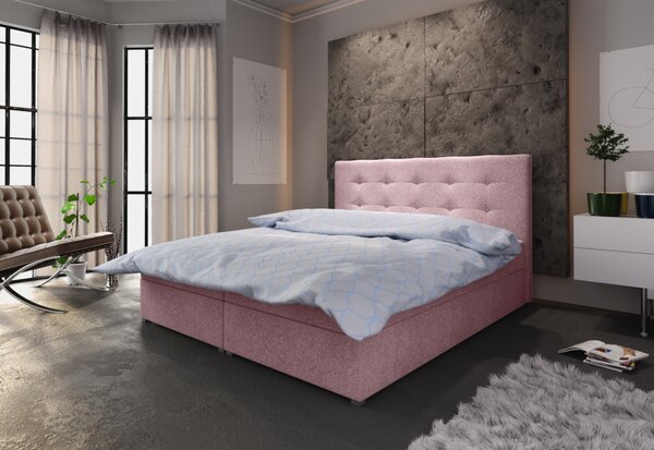 Čalúnená posteľ FADO 1 + rošt + matrace + topper, 160x200, cosmic14