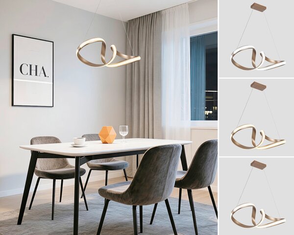ZÁVESNÉ LED SVIETIDLO, 71/27/150 cm Novel - Interiérové svietidlá