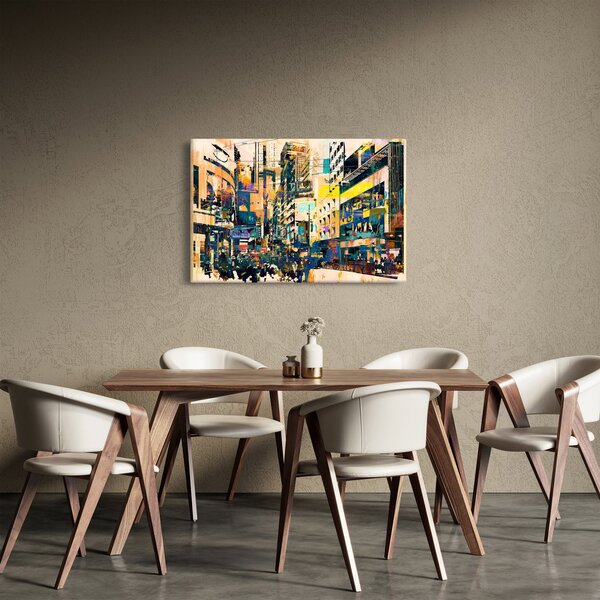 Obraz maľované abstrakcie (90x60 cm)