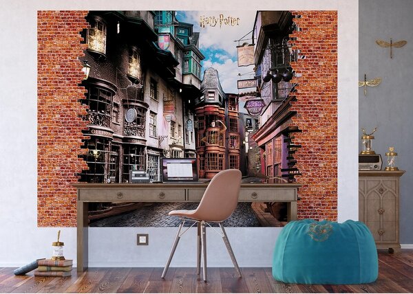 Detská fototapeta Harry Potter Diagon Alley 252 x 182 cm, 4 diely