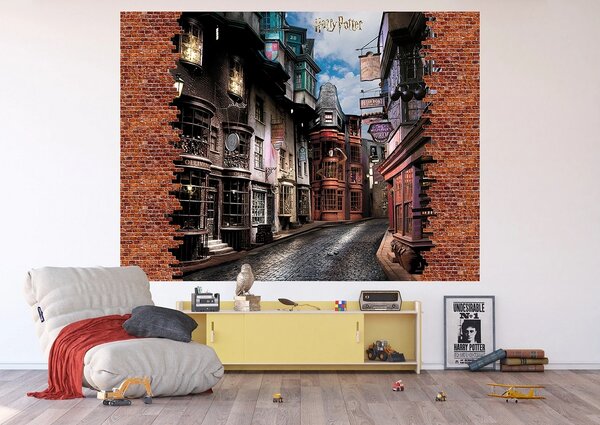 Detská fototapeta Harry Potter Diagon Alley 252 x 182 cm, 4 diely