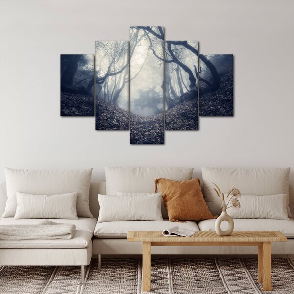 Obraz - Les v hmle (150x105 cm)