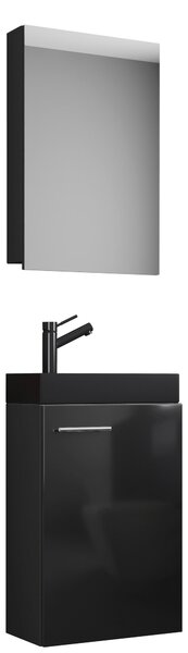 HOSŤOVSKÁ KÚPEĽŇA, čierna, 41 cm MID.YOU - Kúpeľňové skrinky, Online Only