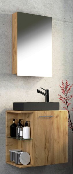 HOSŤOVSKÁ KÚPEĽŇA, dub medový, 52 cm MID.YOU - Kúpeľňové skrinky, Online Only