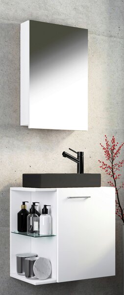 HOSŤOVSKÁ KÚPEĽŇA, biela, 52 cm MID.YOU - Kúpeľňové skrinky, Online Only