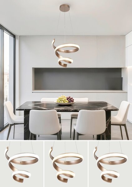 ZÁVESNÉ LED SVIETIDLO, 37/150 cm Novel - Interiérové svietidlá