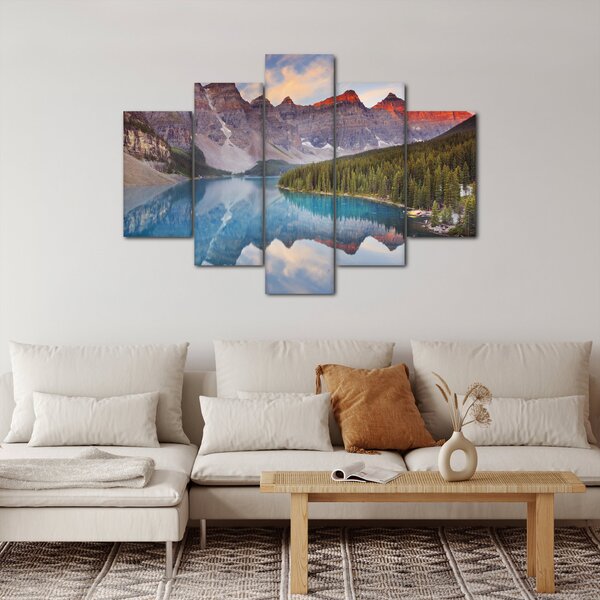 Obraz - Horská kanadská krajina (150x105 cm)