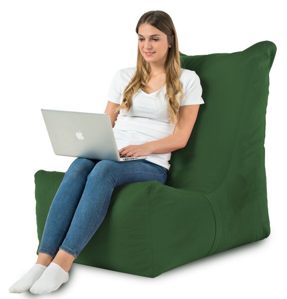 Moderné kreslo DISTINTO tmavo zelená
