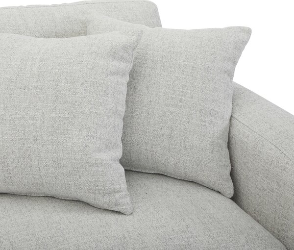 ROHOVÁ SEDAČKA, drevo, textil, svetlosivá Livetastic - Sedačky, Online Only