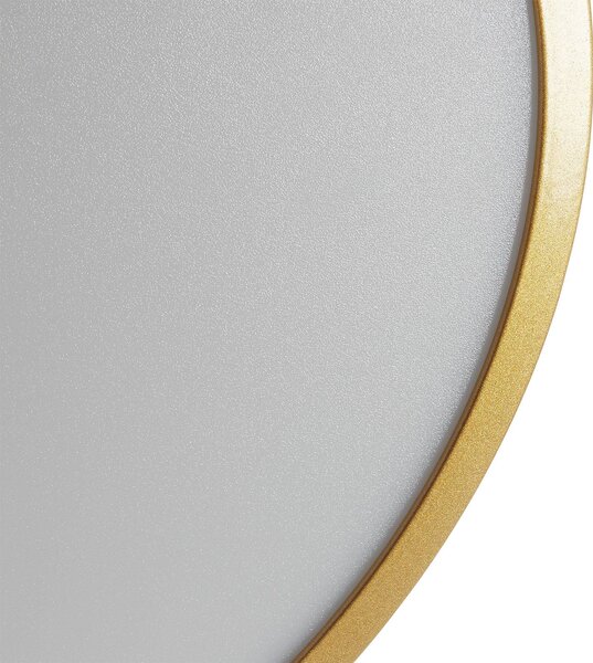 Stropné LED svietidlo Vika, okrúhle, zlatá, Ø 30cm, Mosadz / zlato, Obývacia izba / jedáleň, Hliník, Moderný, Závesné svietidlo
