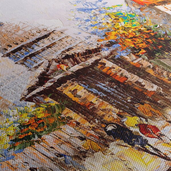 Obraz - Maľovaná mestská pamiatka (120x50 cm)