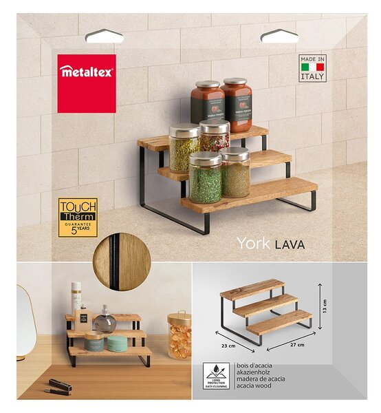 Drevený organizér na koreničky York – Metaltex