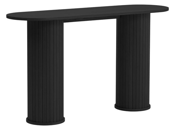 Čierny konzolový stolík 40x130 cm Nola – Unique Furniture