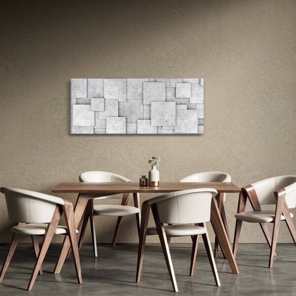 Obraz - Abstrakcia betónových kachličiek (120x50 cm)