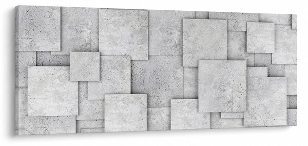 Obraz - Abstrakcia betónových kachličiek (120x50 cm)